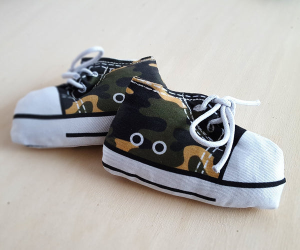 Catnip Shoe Toy in Camouflage