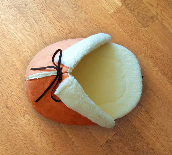 Slipper Bed in Orange top view