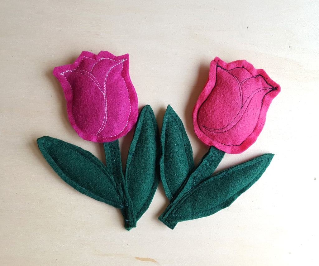 Felt Flower Catnip Cat Toy Napping JoJo Felt Flower Catnip Cat Toy Napping JoJo
