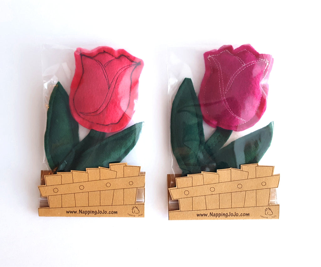 Felt Flower Catnip Cat Toy Napping JoJo Felt Flower Catnip Cat Toy Napping JoJo